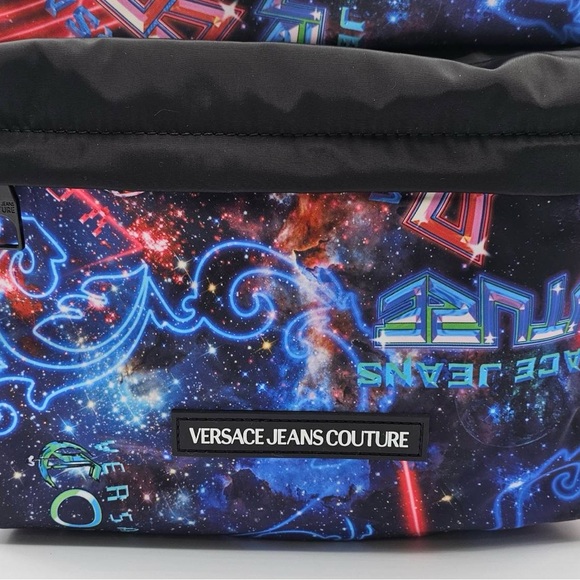 Versace Jeans Couture Logo Space Print Backpack - Picture 3 of 15